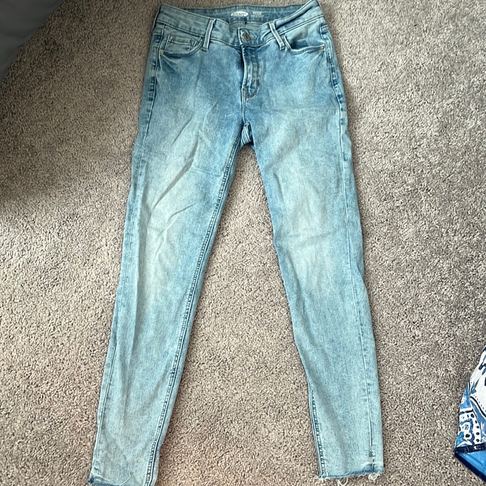 Old navy rock star super skinny light wash jeans size 2